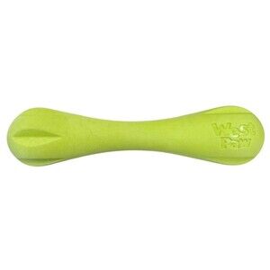 West Paw Zogoflex Hurley Dog Bone Toy Large 8.25" Granny Smith Green Durable Che